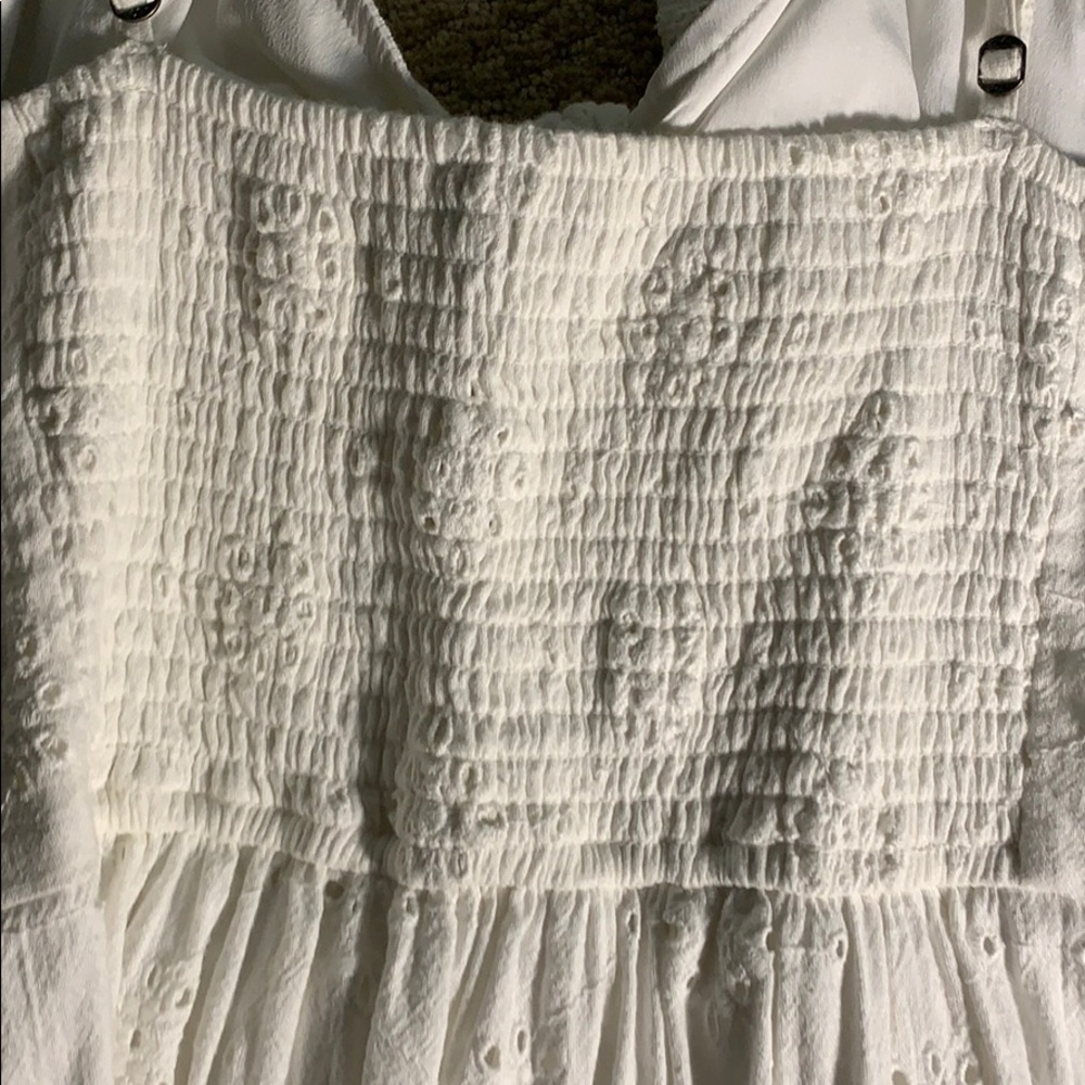Hollister Embroidered White Tie Dress - Picture 5 of 5